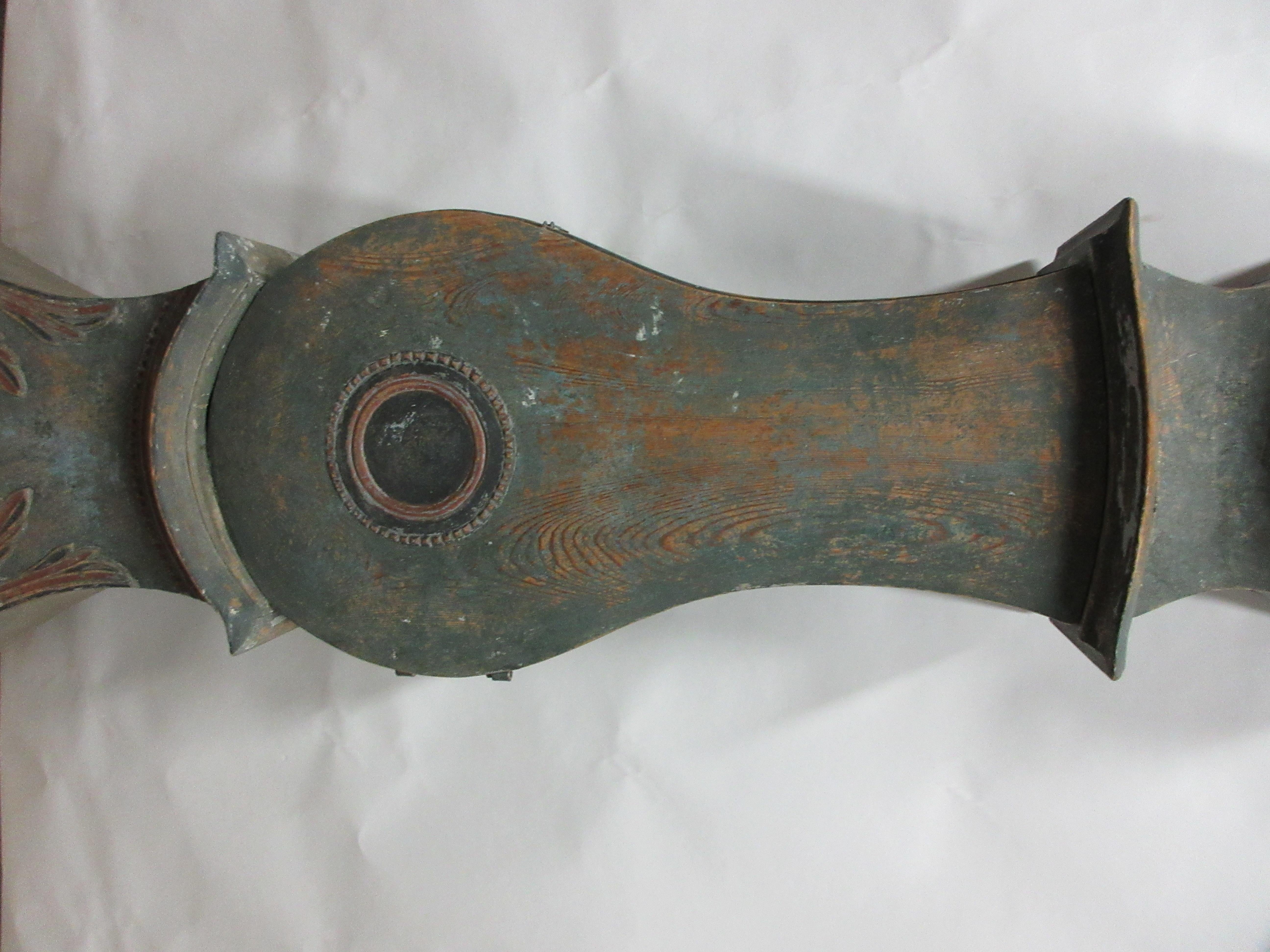 primitive grandfather clock