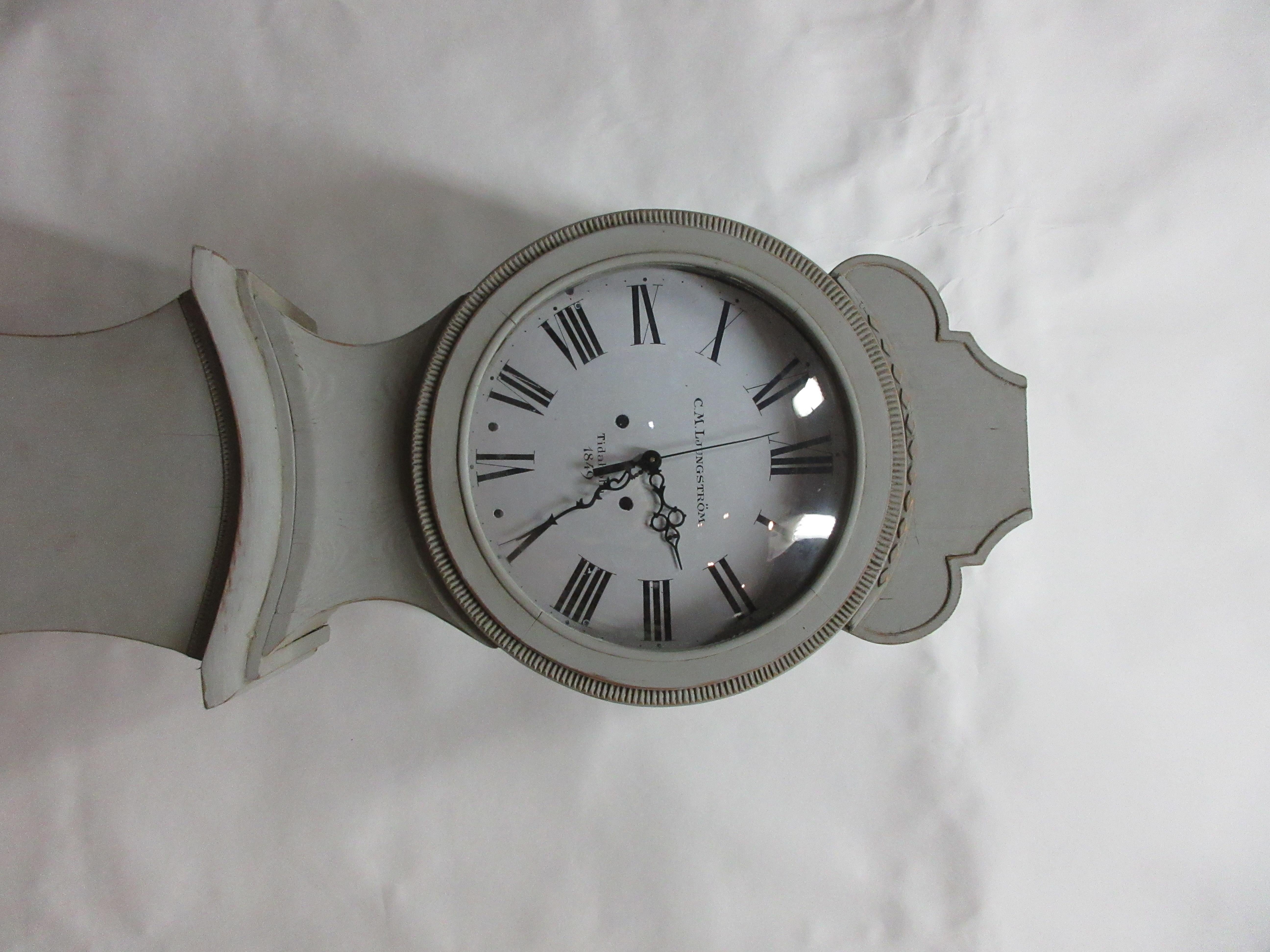 Début du XIXe siècle Horloge Mora suédoise Sven Nilsson Morin Modèle en vente