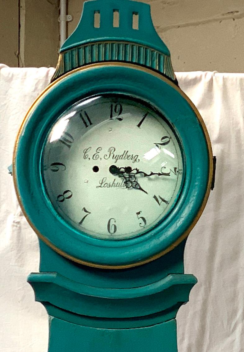 turquoise clock
