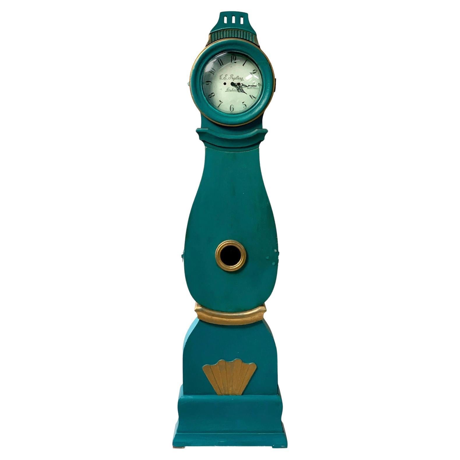 Orologio svedese d'epoca Mora, turchese e oro, 1820-1850 CIRCA in vendita