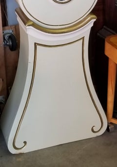 Swedish Mora Clock White Castle Crown Carved Detail Early 1800 Frkysdall Antique