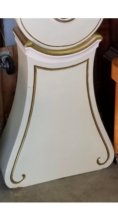 Swedish Mora Clock White Castle Crown Carved Detail Early 1800 Frkysdall Antique