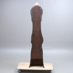 Schwedische Mora-Uhr, weiß, frühe 1800er Jahre, antik