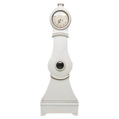 Horloge suédoise Mora Clocks White Gold Early 1800s Antique Gustavian A