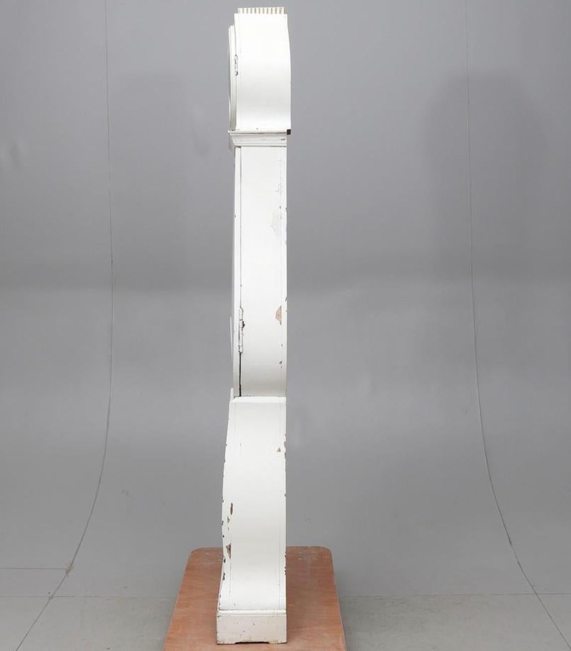 Svedese Mora Clocks svedese in oro bianco dei primi anni del 1800 antico e sottile Gustavo A in vendita