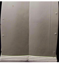 Swedish Mora Clock White Gold Paint, Early 1800s Carved Detail Antique Gustavian