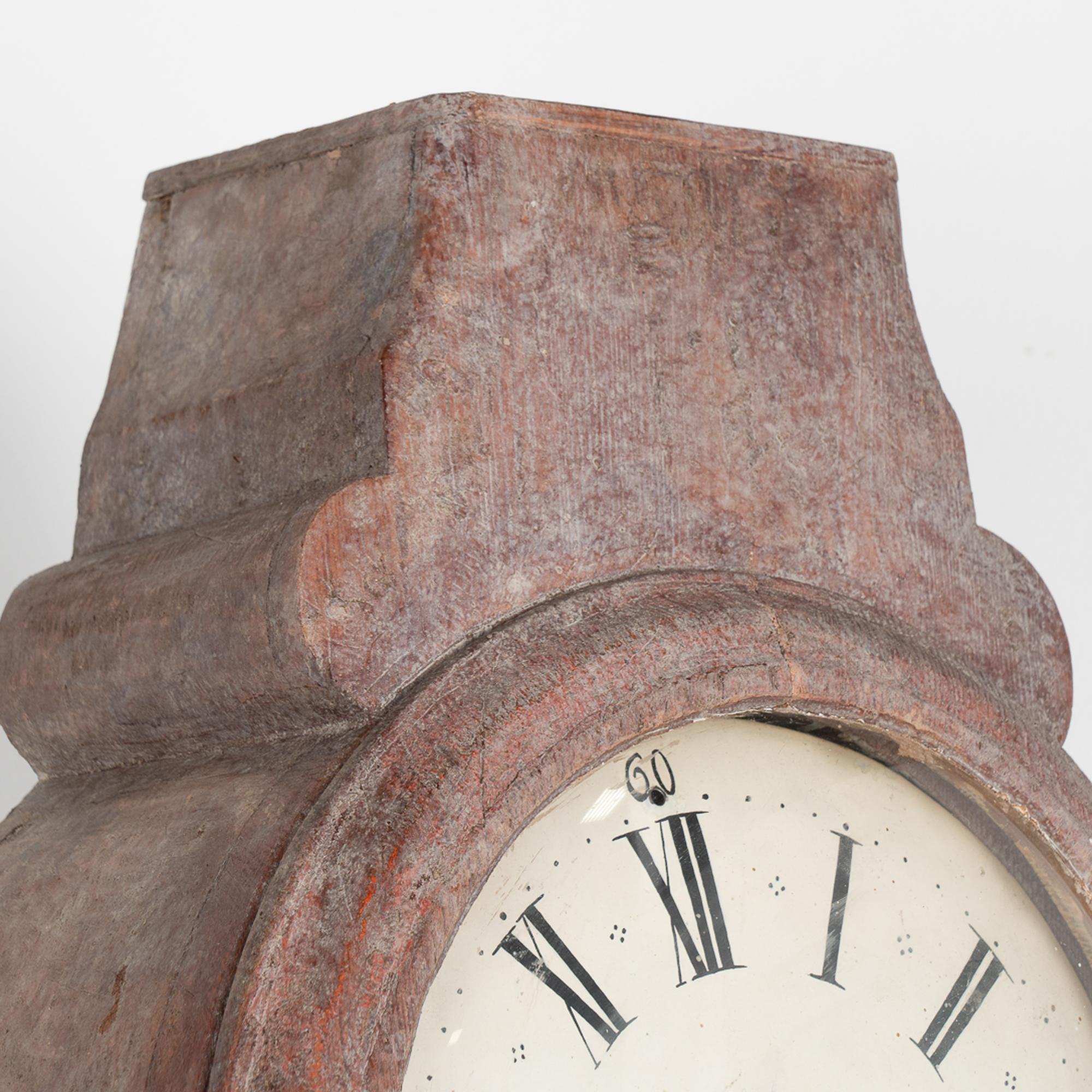 Horloge grand-père suédoise Mora Clocks, vers 1820-40 en vente 2