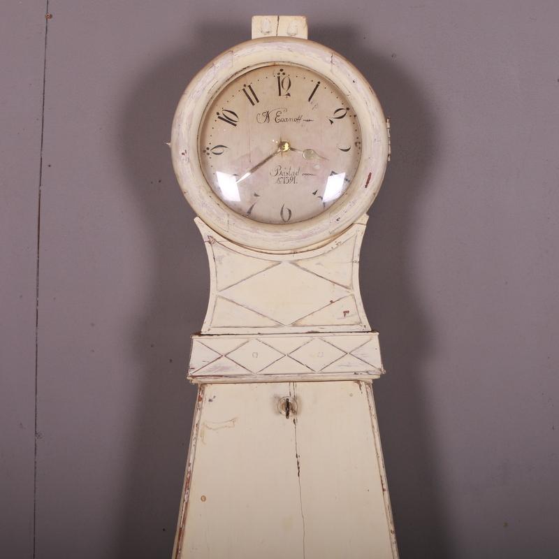 19th Century Swedish Mora Longcase Clock