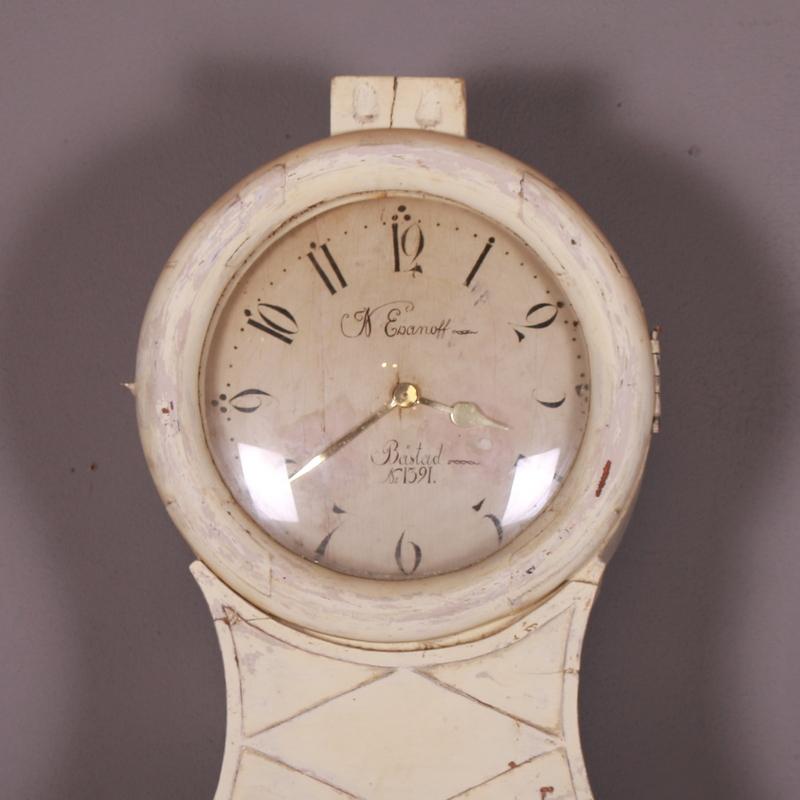 Pine Swedish Mora Longcase Clock