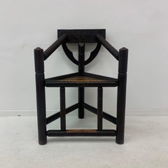 Fauteuil tripode suédois Munk en chêne massif, années 1960