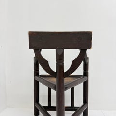 Swedish Munk tripod armchair in solid oak , 1960’s