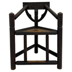 Swedish Munk tripod armchair in solid oak , 1960’s