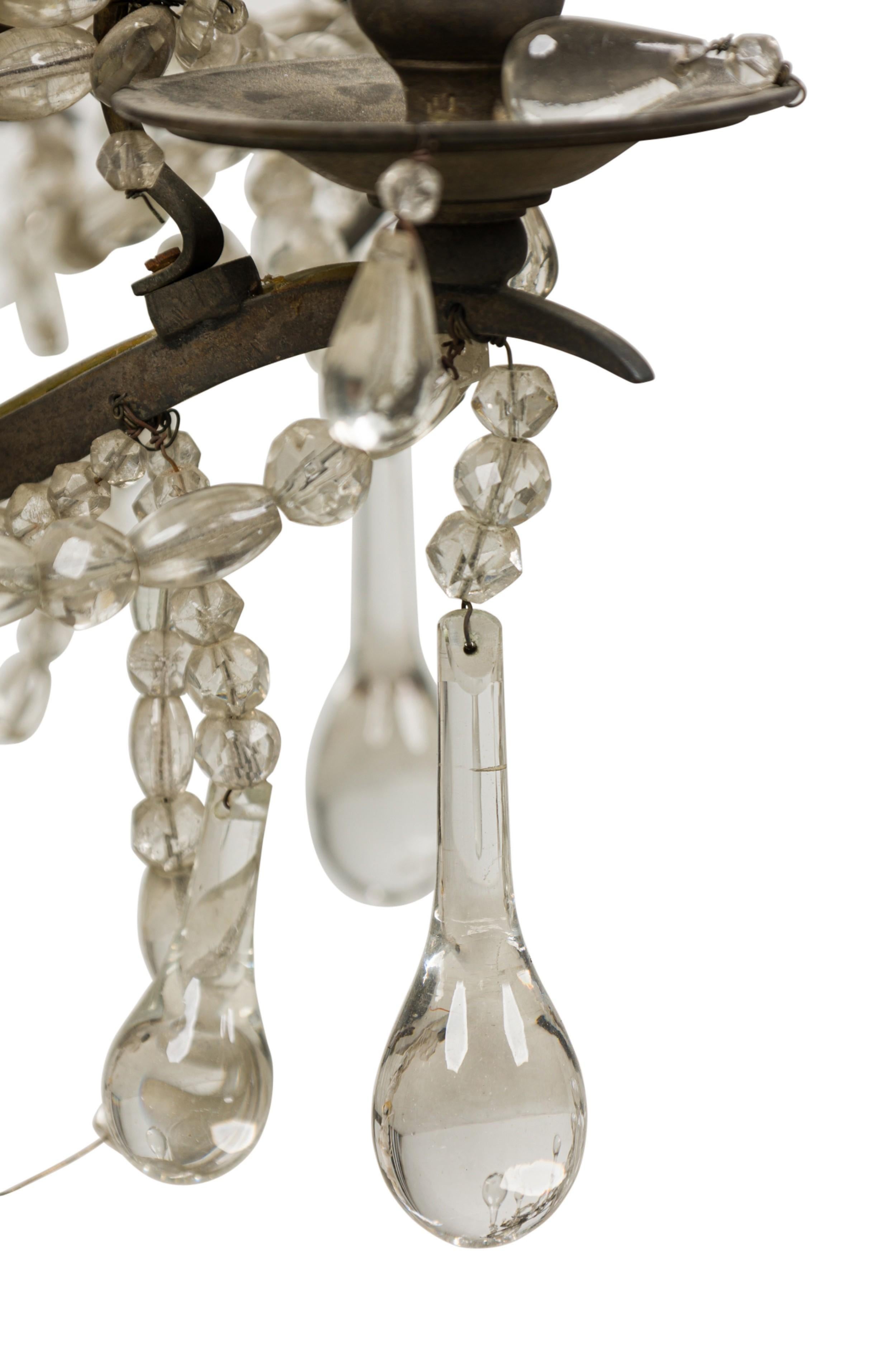Swedish Neo-Classic Early 19th Century Crystal Chandelier For Sale 2