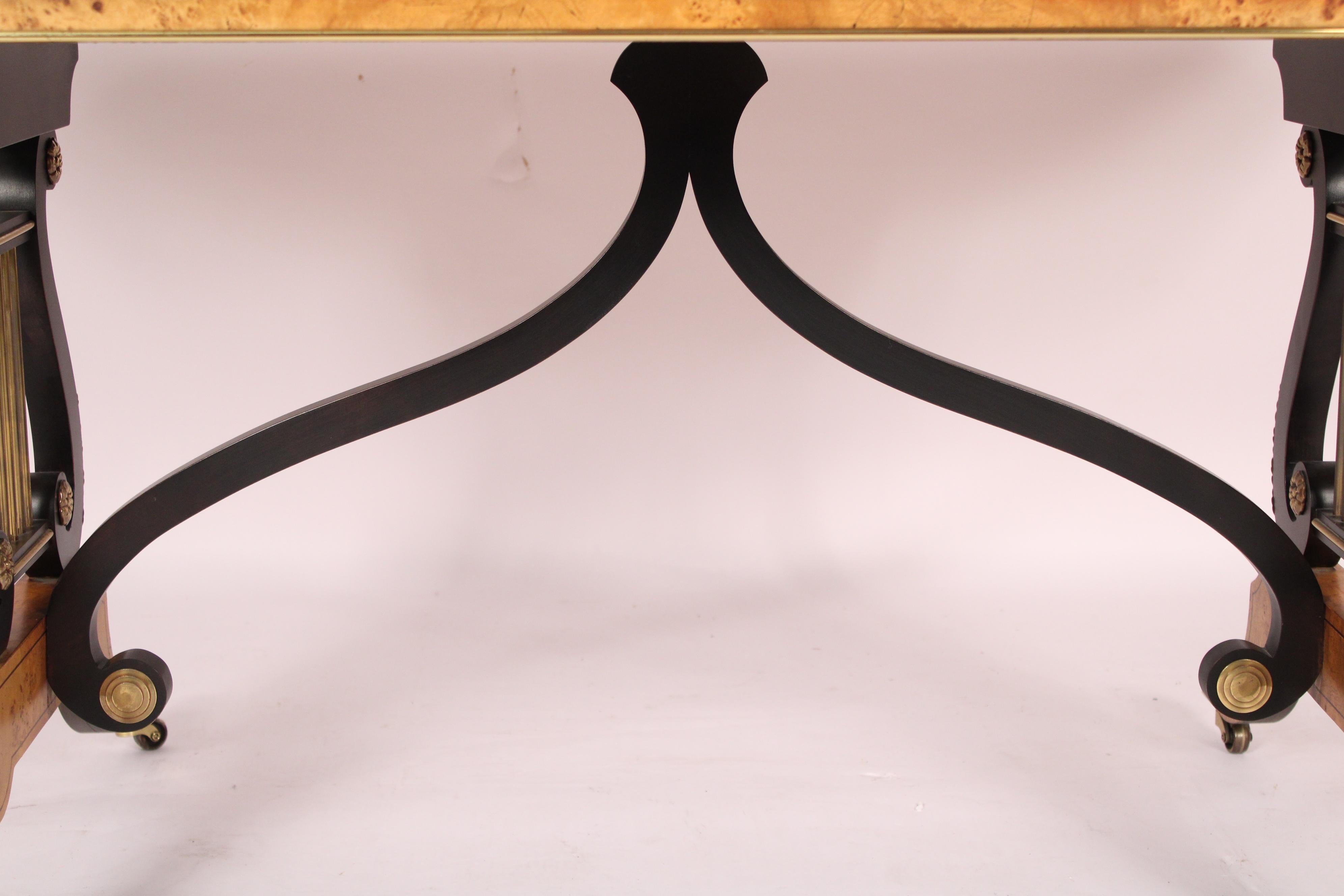 Swedish Neo Classical Style Writing / Sofa Table Made by Baker Furniture 4