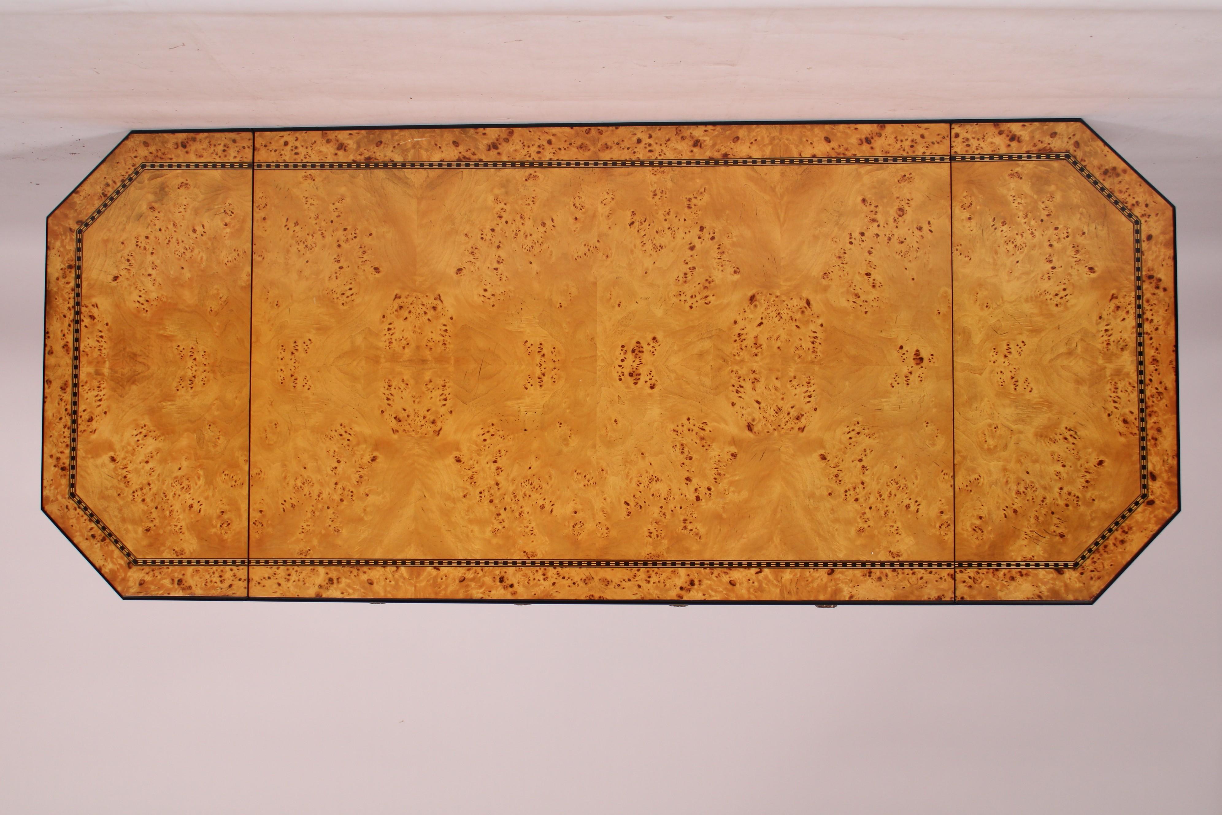 Swedish Neo Classical Style Writing / Sofa Table Made by Baker Furniture In Good Condition In Laguna Beach, CA