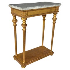 Swedish Neoclassic Giltwood Console Table
