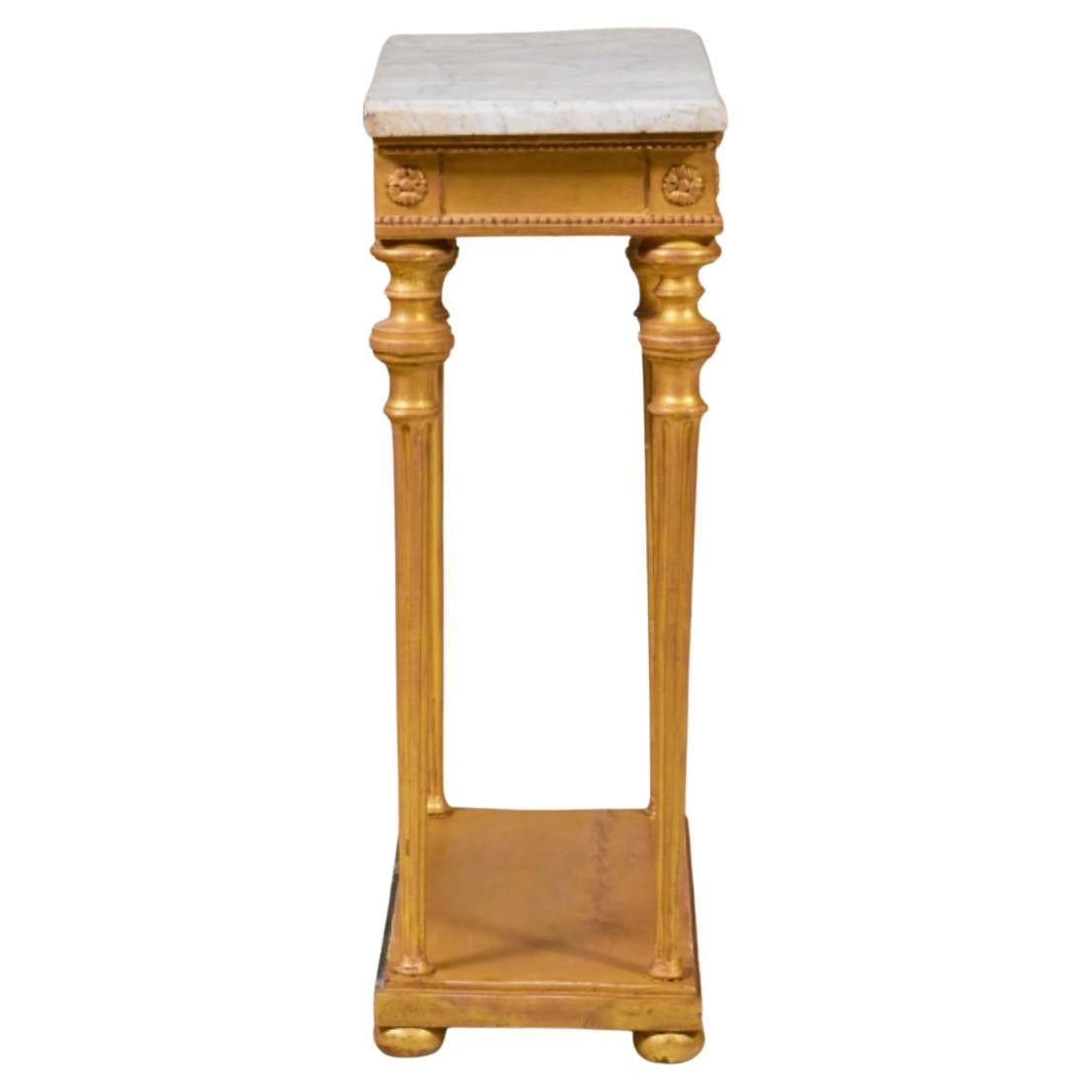 Schwedischer Konsolentisch aus Giltwood im neoklassischen Stil (Gustavianisch)
