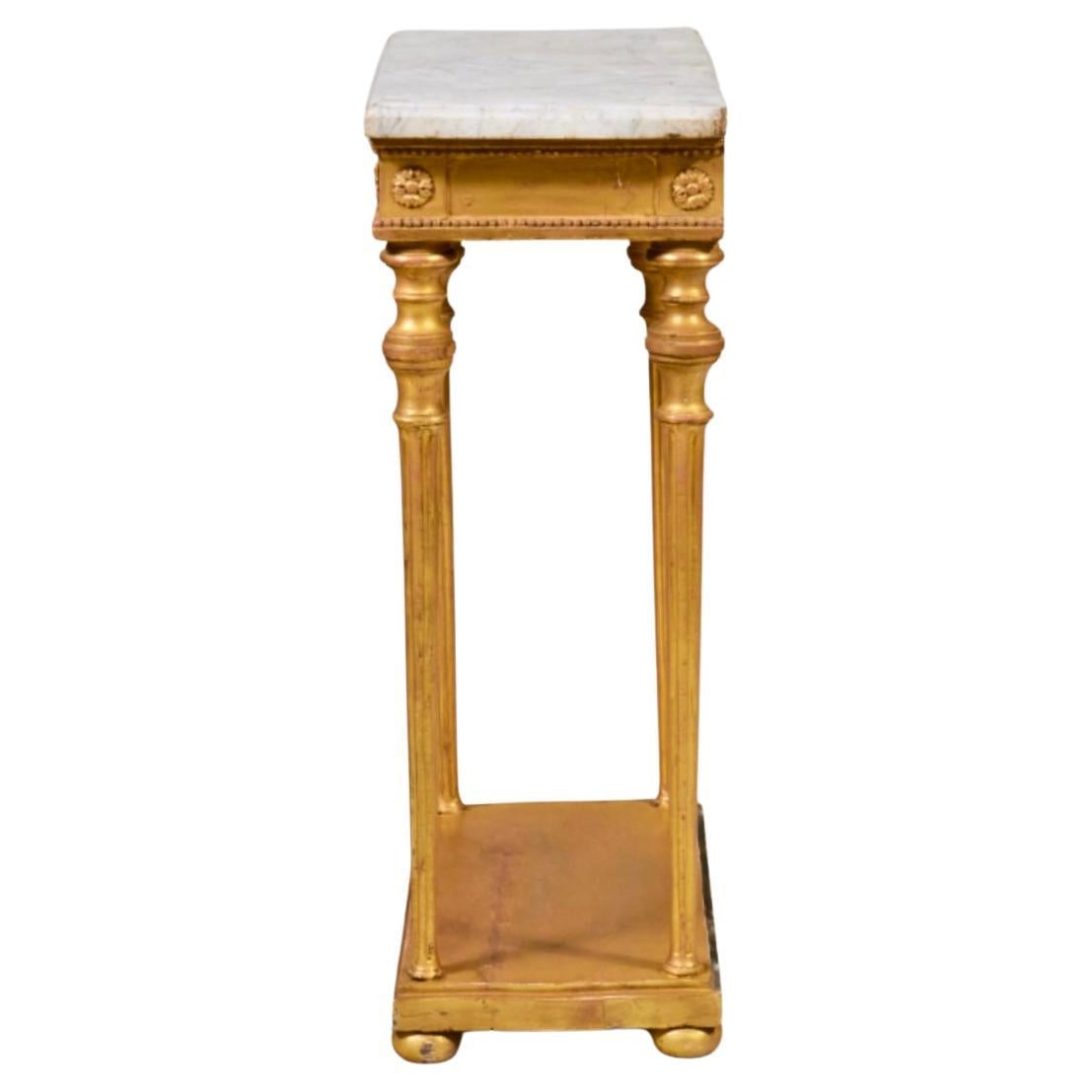 Schwedischer Konsolentisch aus Giltwood im neoklassischen Stil im Zustand „Gut“ in Bradenton, FL