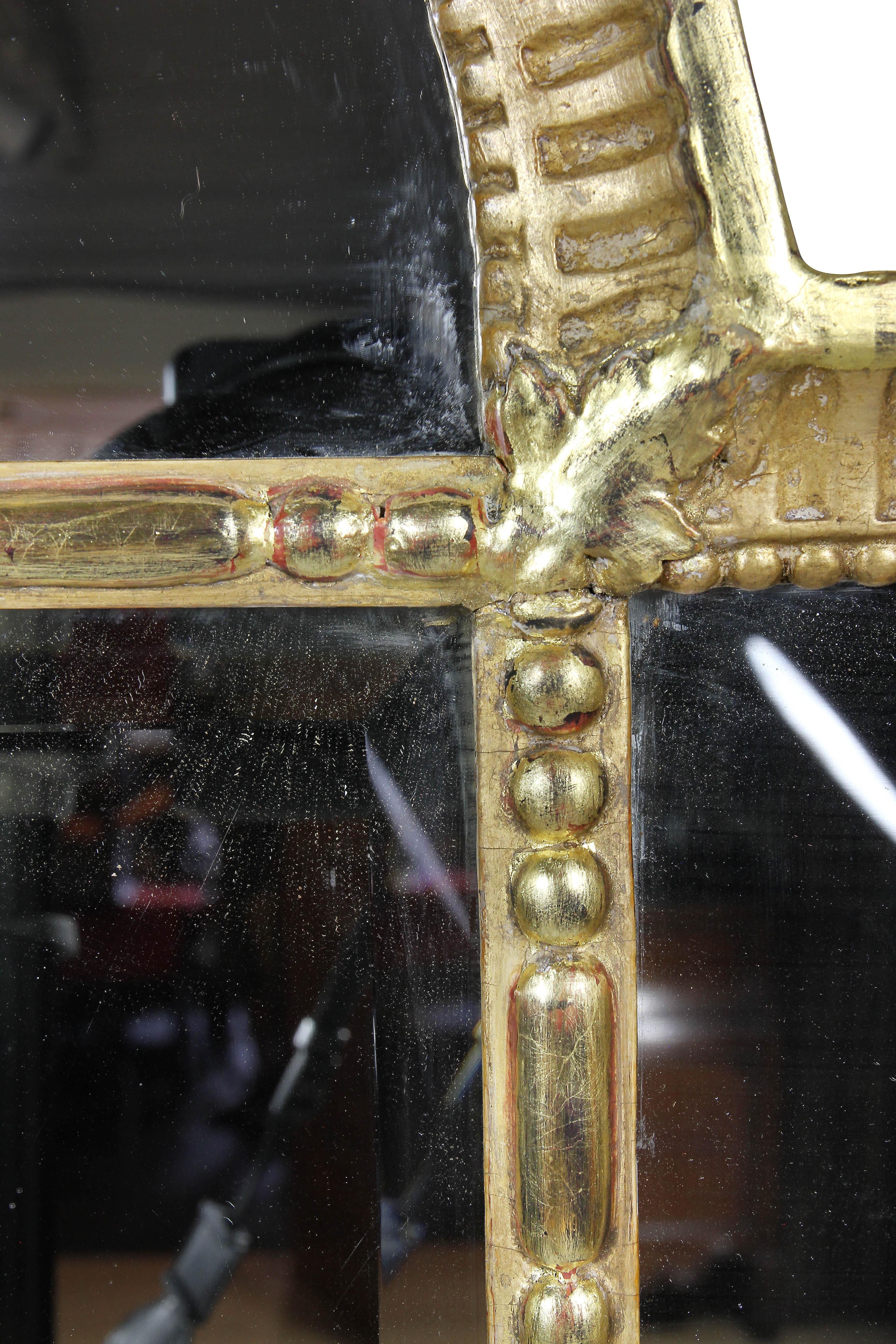 Swedish Neoclassic Giltwood Mirror In Good Condition In Essex, MA
