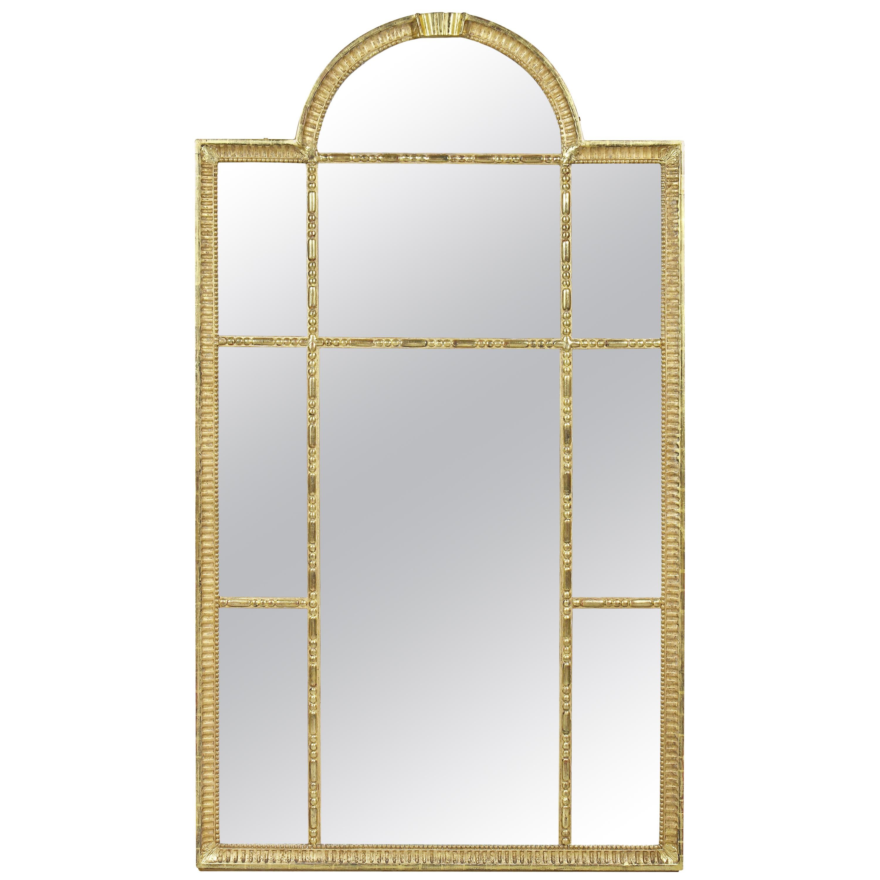 Swedish Neoclassic Giltwood Mirror