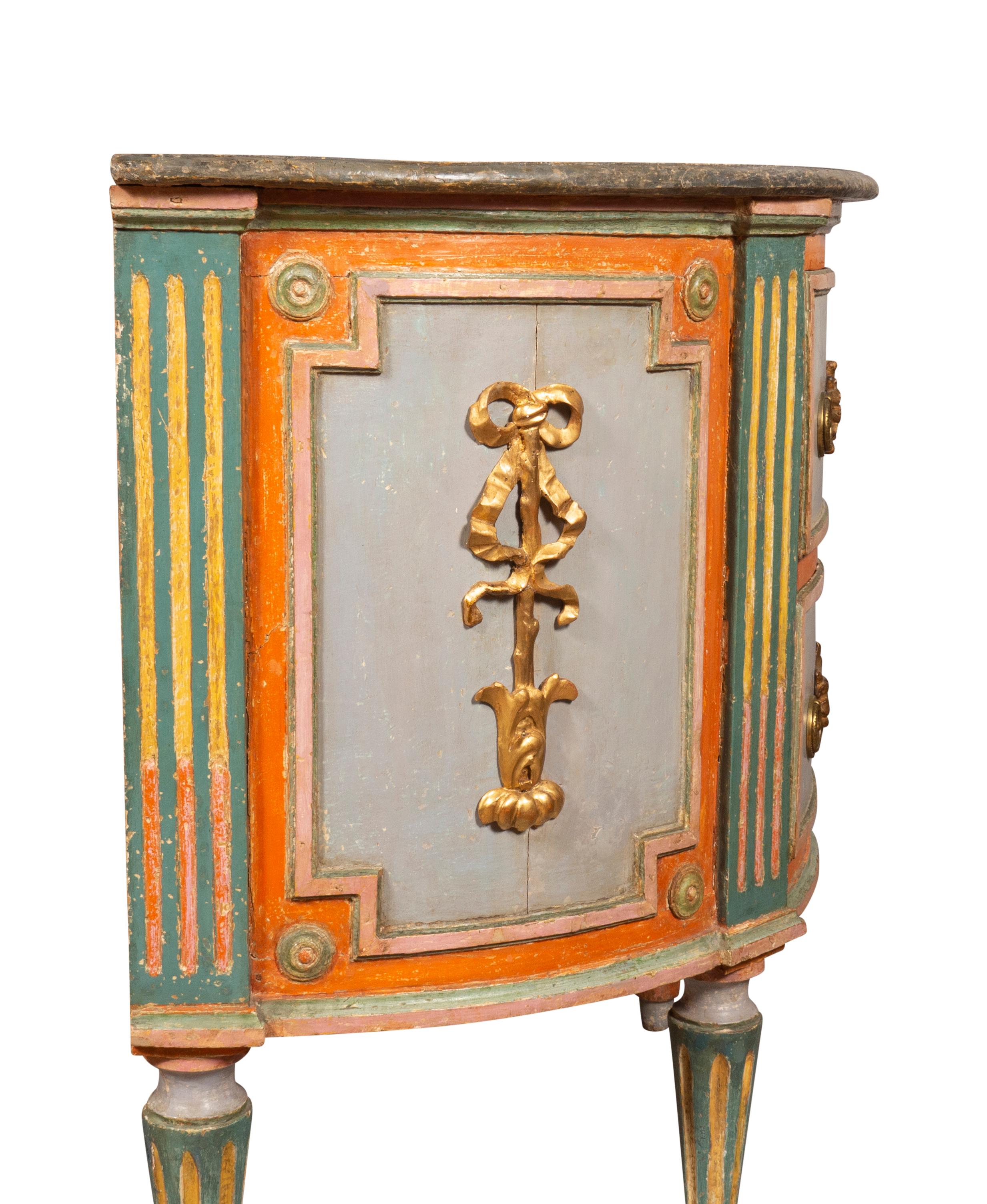 Italian Neoclassic Painted Commode For Sale 9
