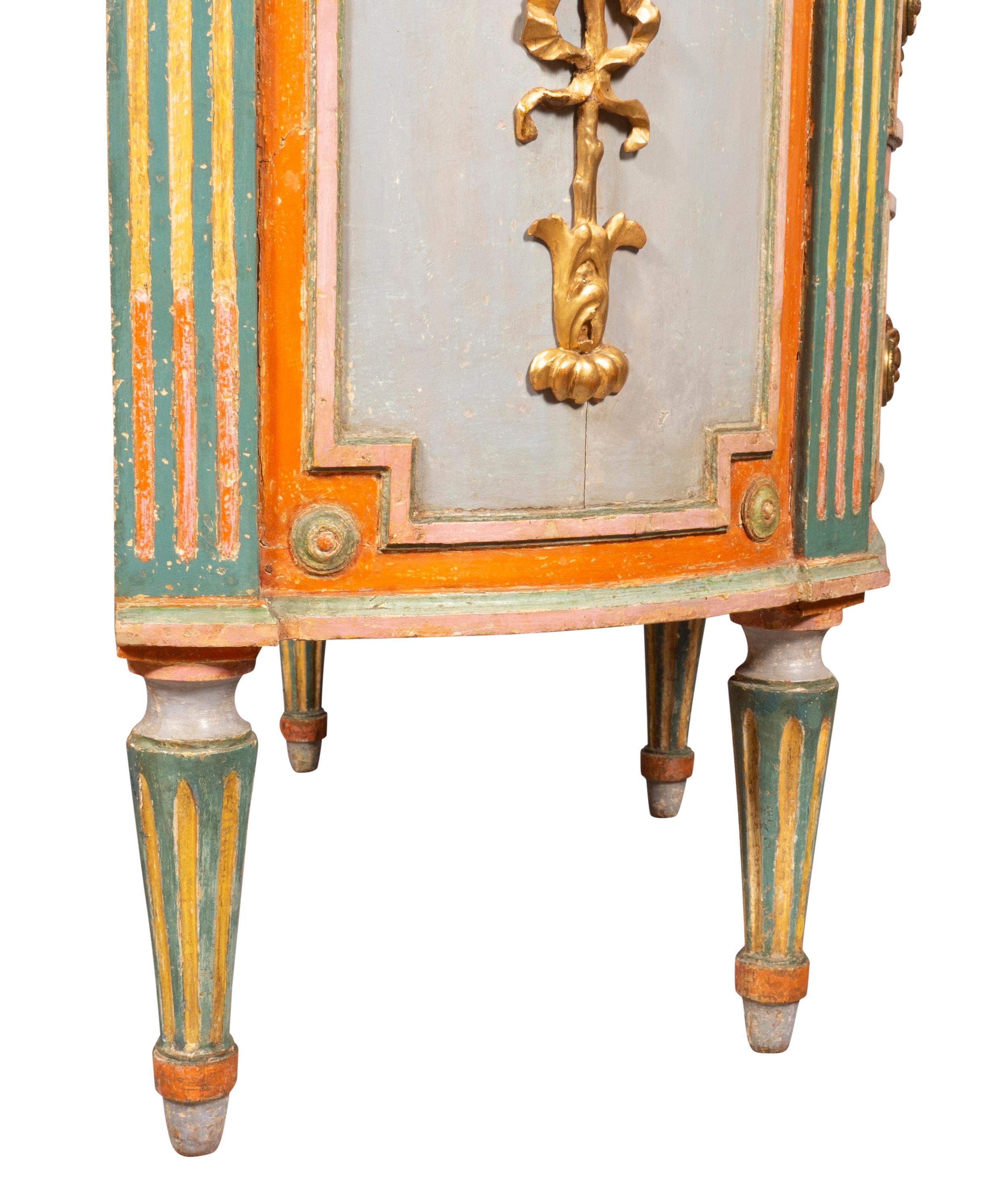 Italian Neoclassic Painted Commode For Sale 10