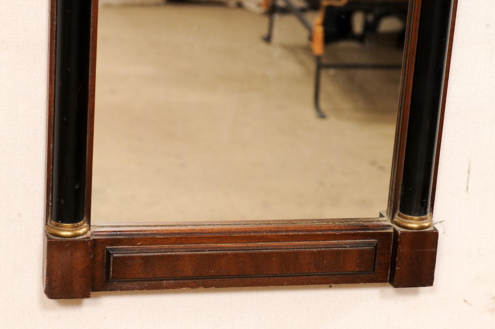 Swedish Neoclassic-Style & Slender Mirror, Early 20th Century In Good Condition In Atlanta, GA