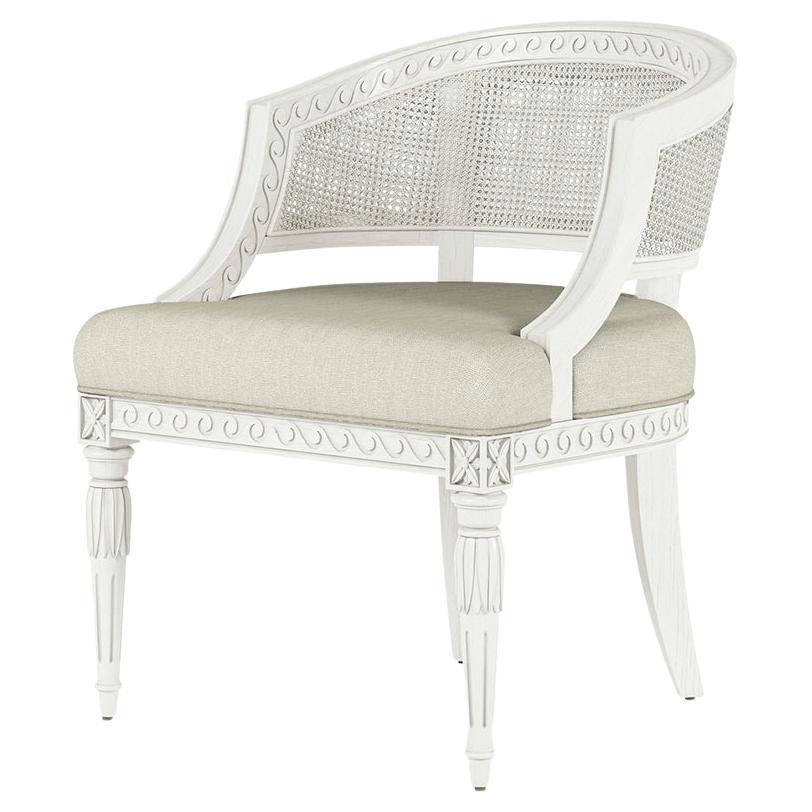 Swedish Neoclassic Style Painted Armchair