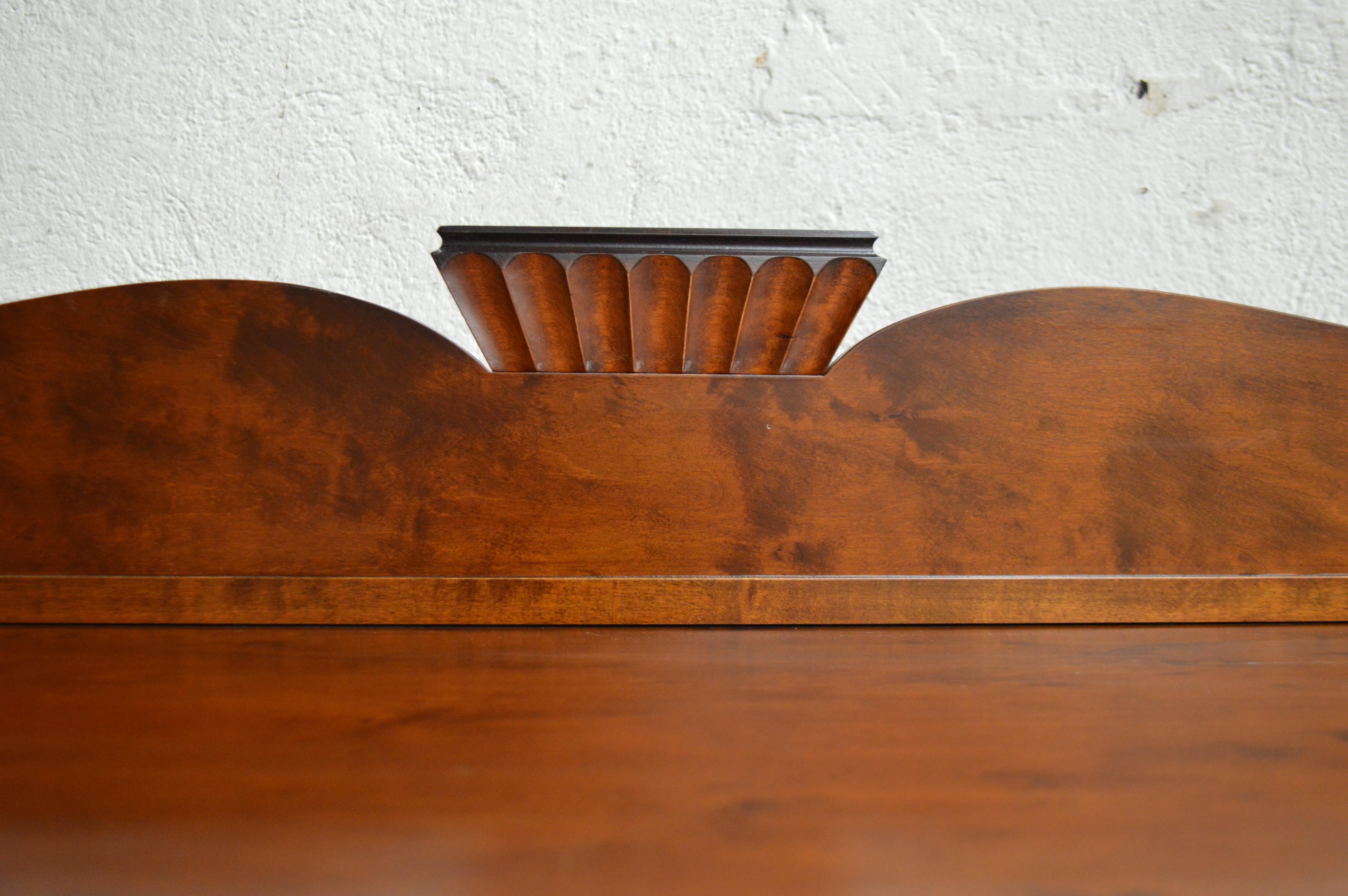 Birch Swedish Neoclassical Buffet Sideboard Credenza For Sale