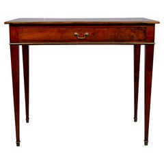 Swedish Neoclassical Mahogany and Brass Mounted Table