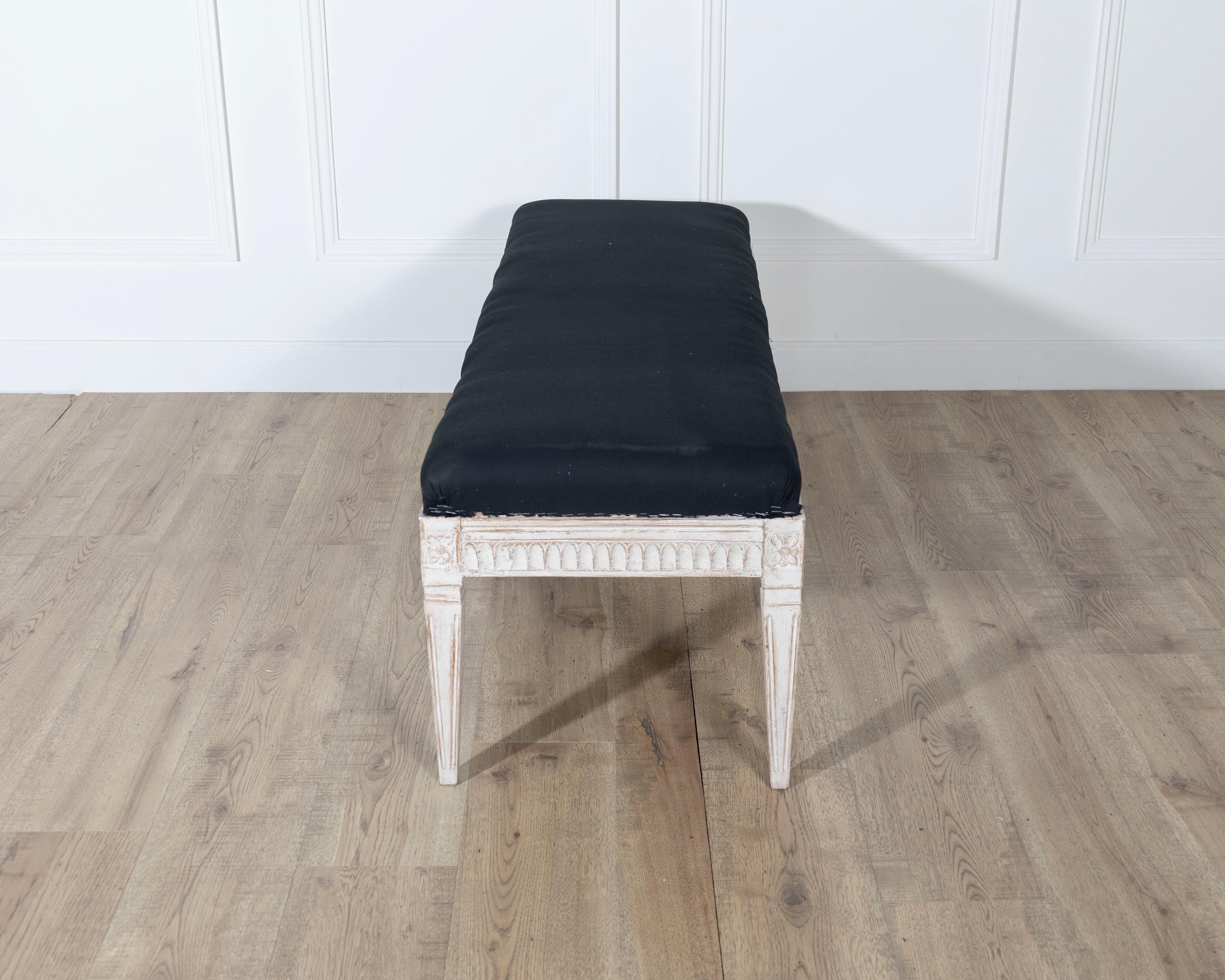 Suédois Banc peint néoclassique suédois, 19e siècle en vente