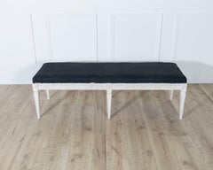 Swedish Neoclassical Painted Bench, circa 1880