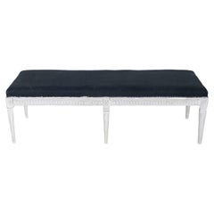 Swedish Neoclassical Painted Bench, circa 1880