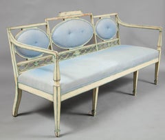 Swedish Neoclassical Painted Settee