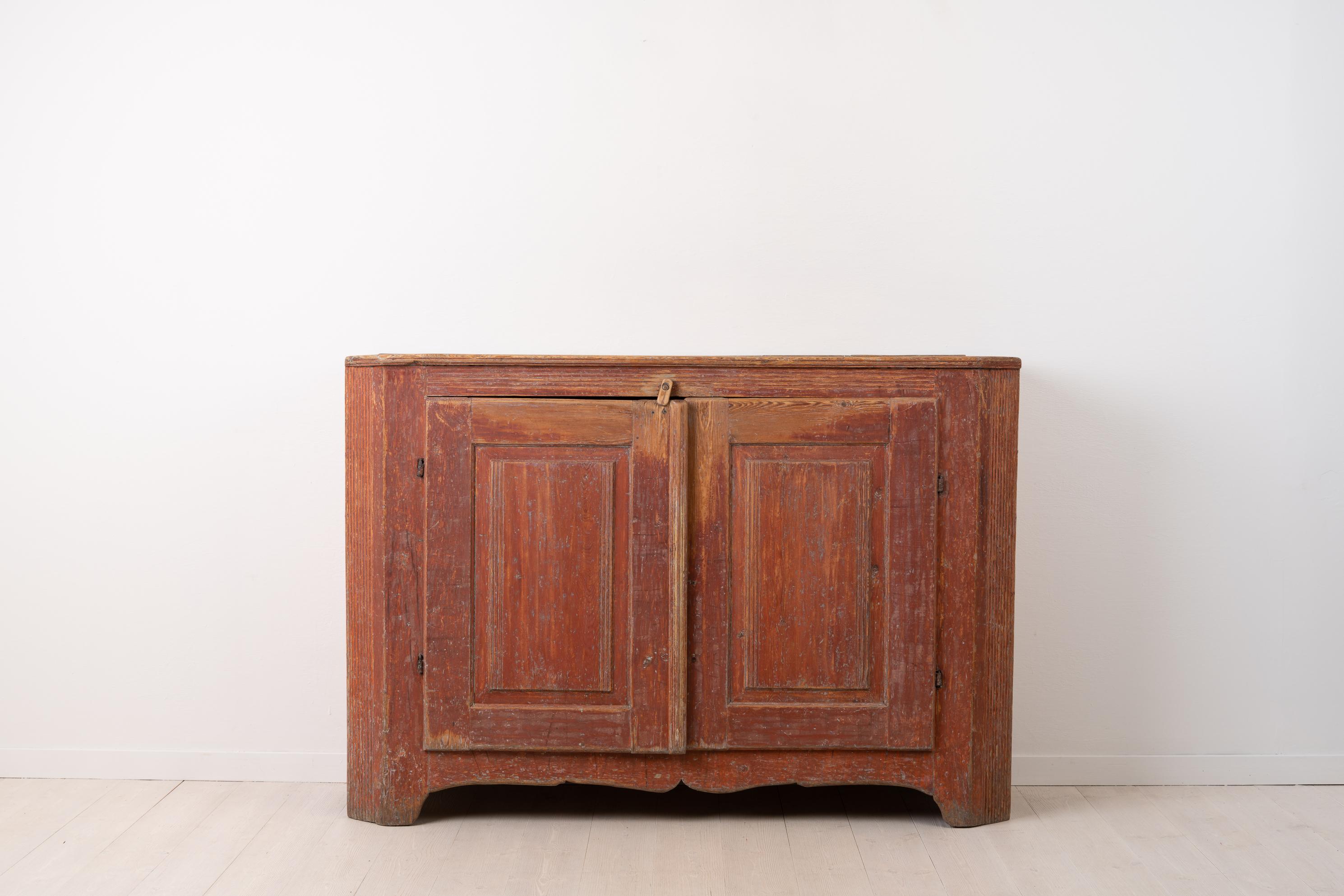 Hand-Crafted Swedish Neoclassical Sideboard with Rococo Details