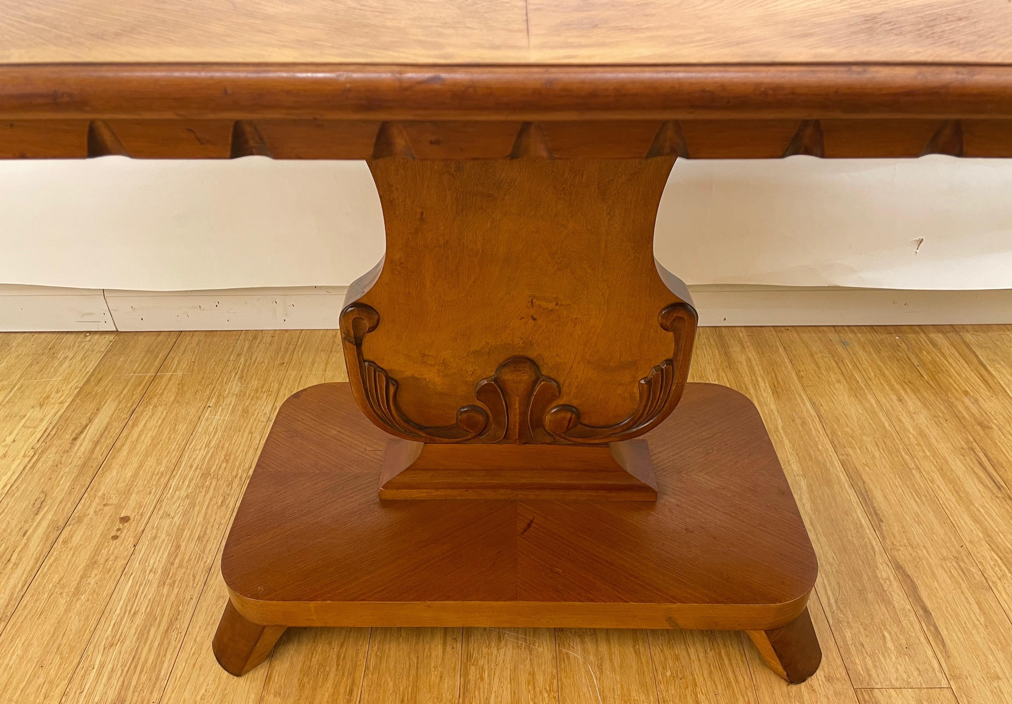 Hand-Crafted Swedish Neoclassical Table For Sale