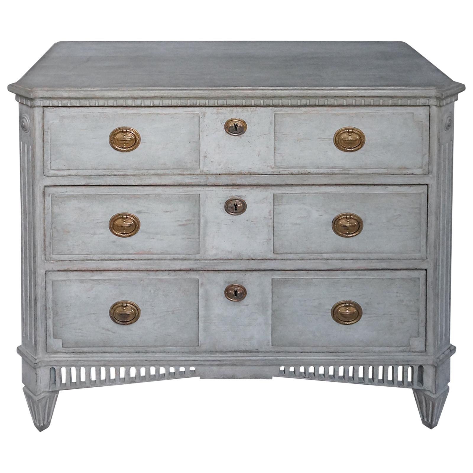 Swedish Neoclassical Three-Drawer Chest