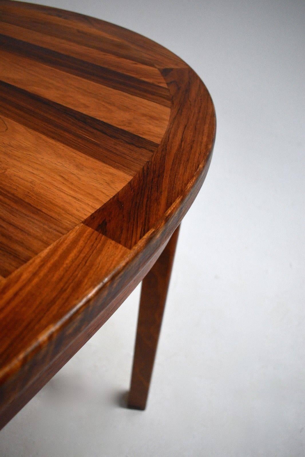 20th Century Swedish Nils Jonsson Rosewood Oval Dining Table Midcentury, 1960s For Sale
