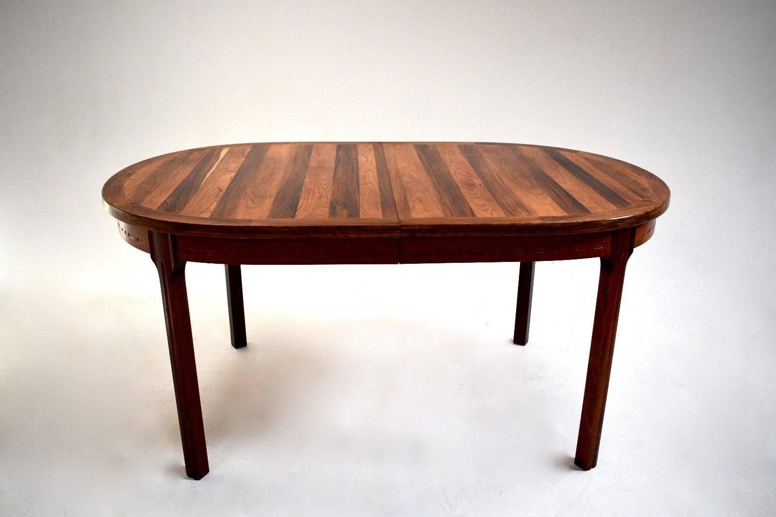 Swedish Nils Jonsson Rosewood Oval Dining Table Midcentury, 1960s For Sale 1