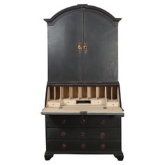 Swedish Oak Bureau Bookcase Antique Swedish Oak Bureau Bookcase