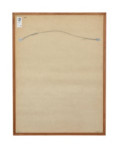 Swedish oak framed mirror by Glas and Tra