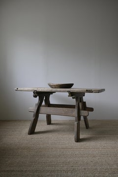 Swedish Oak Trestle Table late 18th century