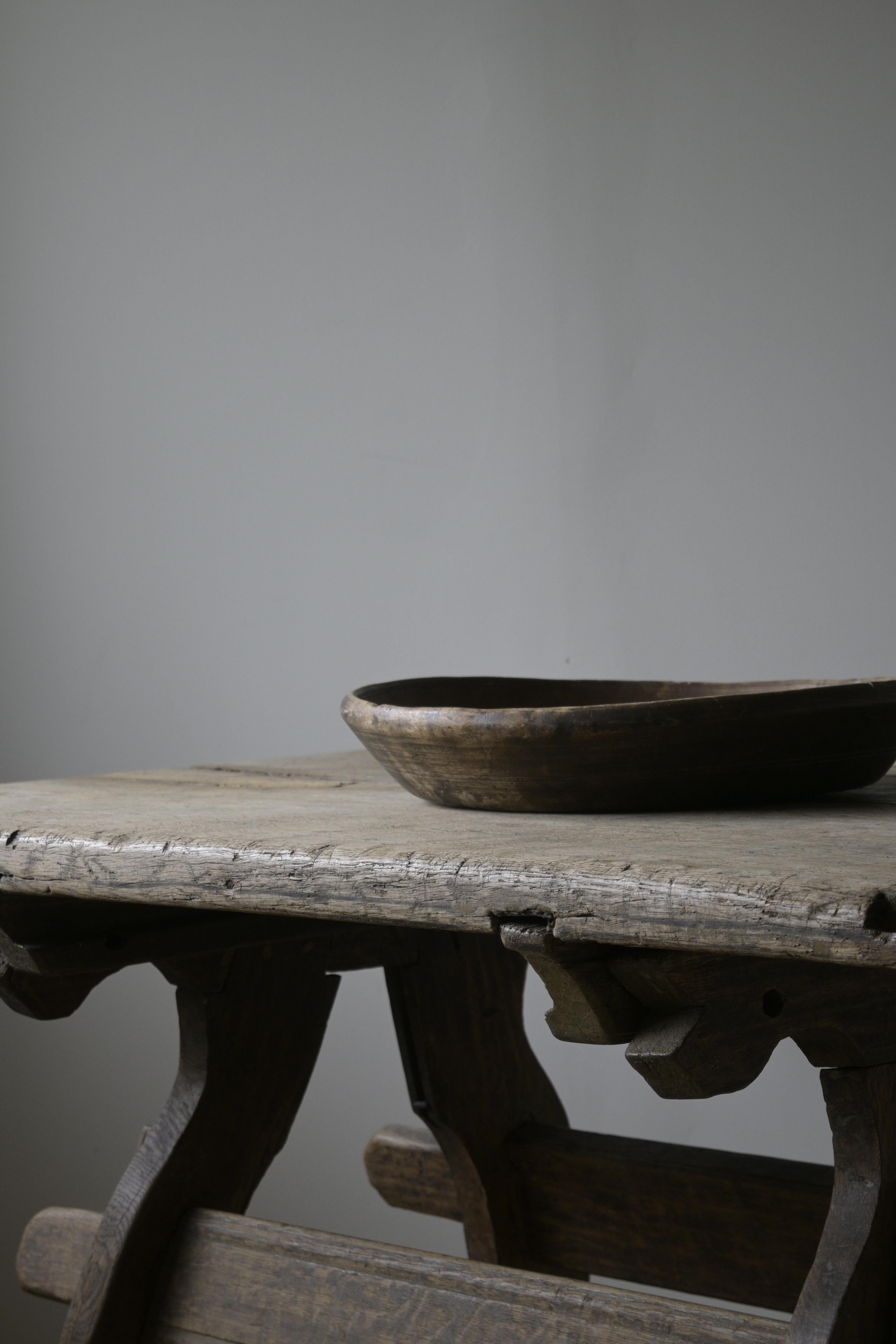 Scandinavo moderno Tavolo a cavalletto svedese in Oak della fine del XVIII secolo in vendita