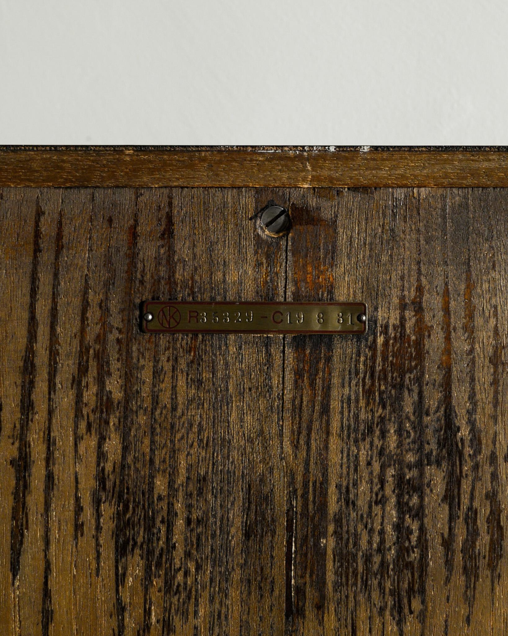 Mid-20th Century Swedish Oak Wood 