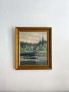 Swedish Oil Painting Landscape Per Sundberg (konstnär)