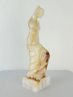 Swedish Onyx Sculpture of a Seated Woman, 1960s