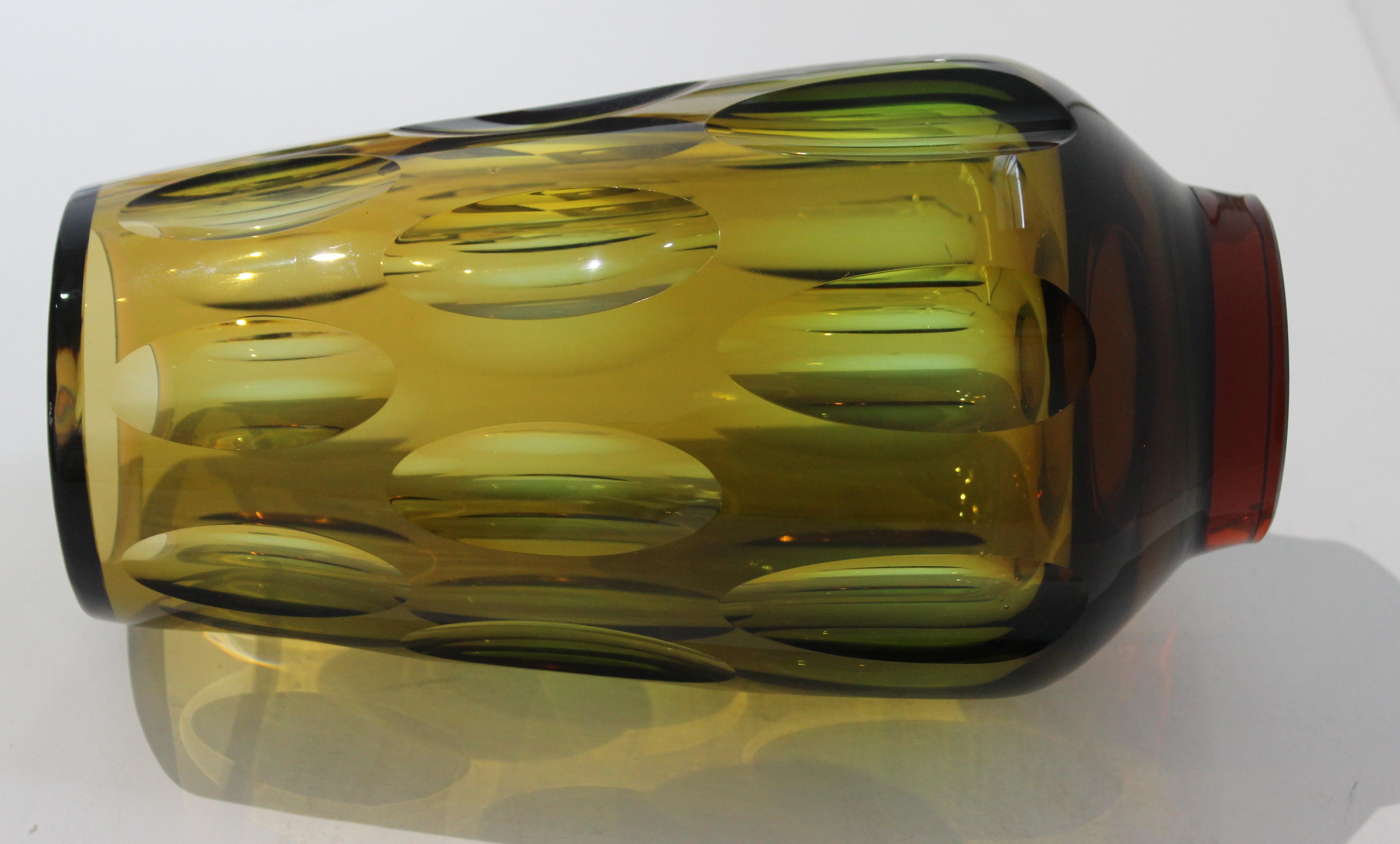 Swedish Optic Glass Vase 2