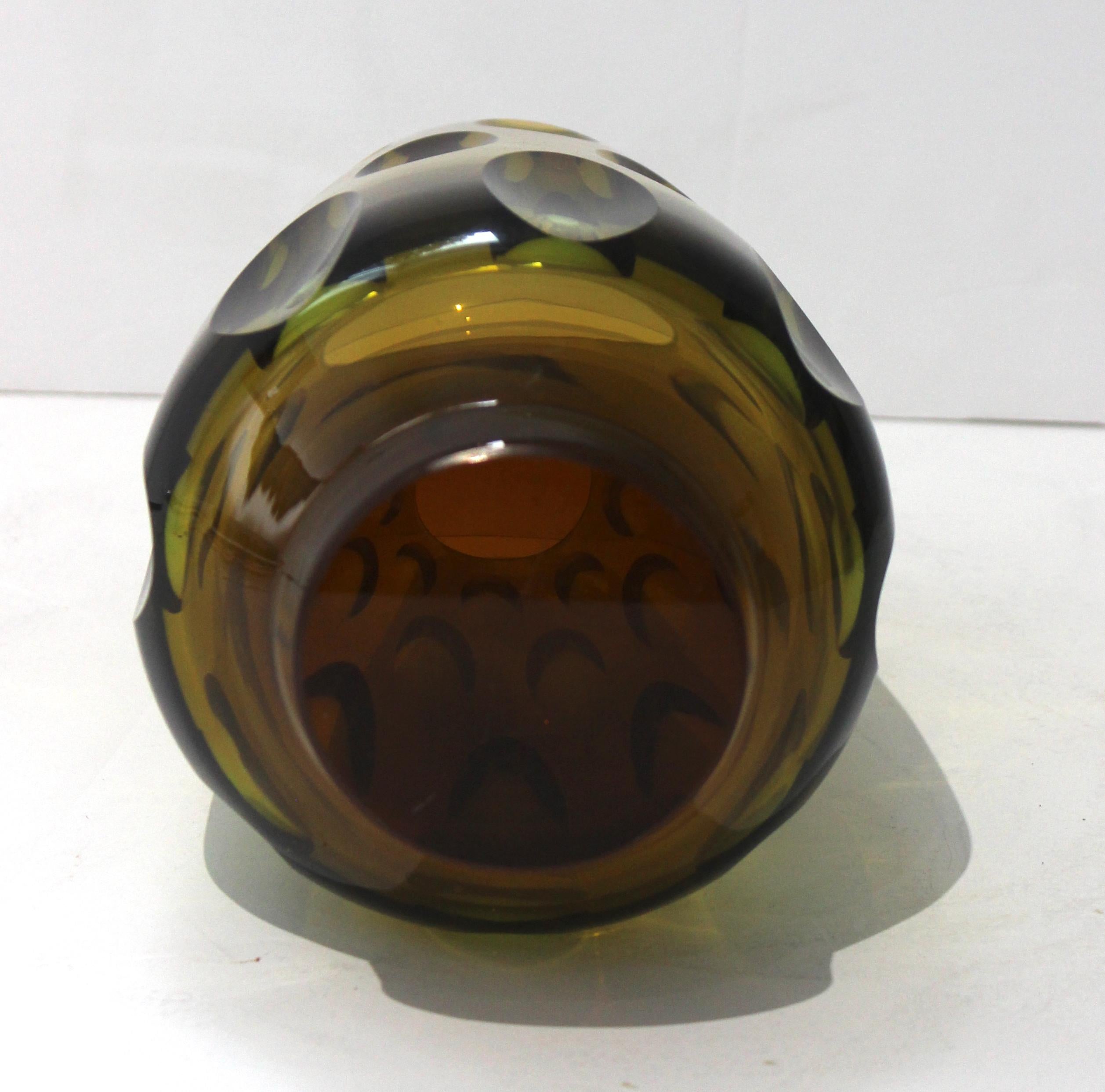 Swedish Optic Glass Vase 3