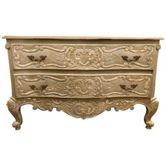 Swedish or Provincial Louis XV Style Two-Drawer Commode, Chest or Nightstand