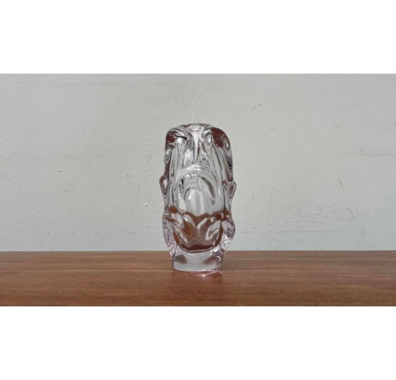 Jarrón sueco de vidrio orgánico de Börne Augustsson para Aseda Suecia, años 60 en venta 3